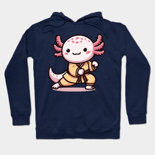 cute martial art axolotl Hoodie